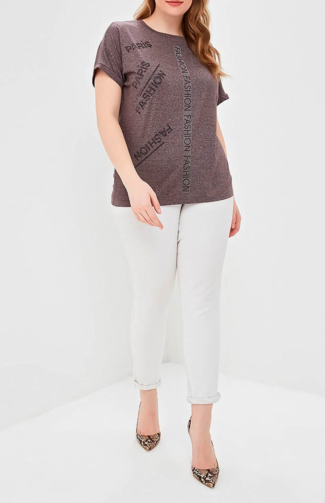 

Блуза женская MILANIKA 18519 коричневая ONE SIZE, 18519