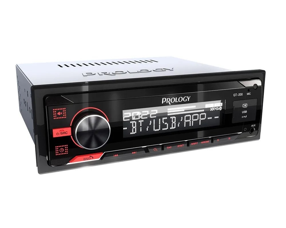 Автомагнитола PROLOGY GT-200 FM/SD/USB/BT ресивер FM SD/USB ресивер с Bluetooth 1 DIN