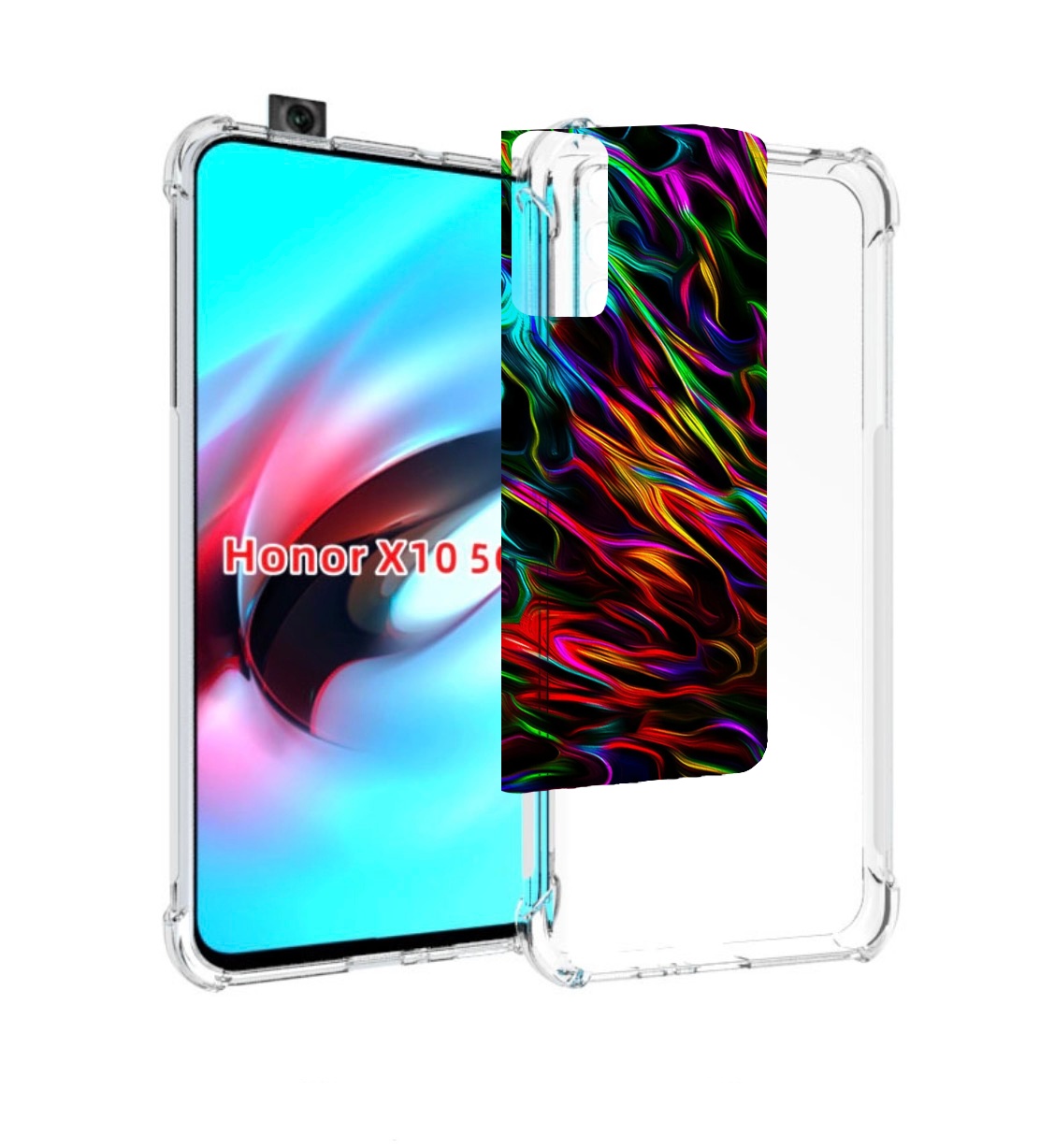 

Чехол MyPads Бензин для Honor X10, Прозрачный, Tocco