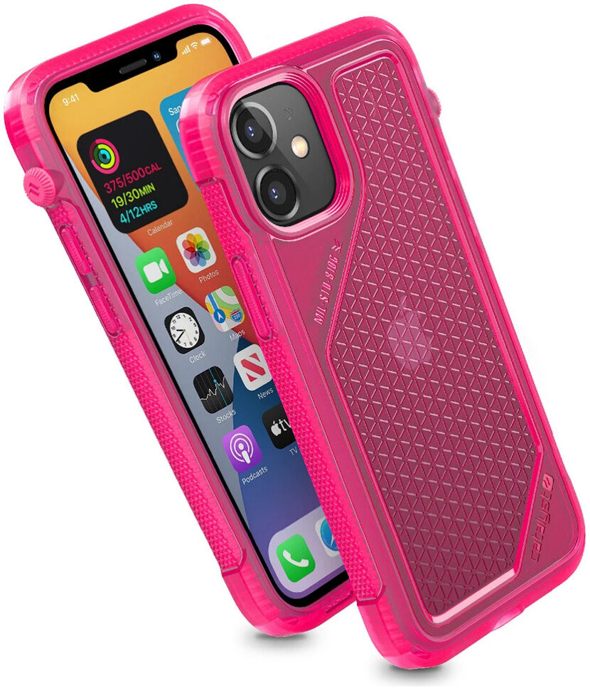 Чехол Catalyst Vibe Case для iPhone 12 mini Pink неон CATVIBE12PNKS