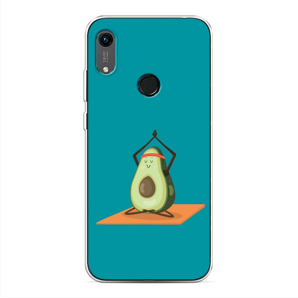 

Чехол на Huawei Y6 2019/Honor 8a/8a Pro/Y6s "Расслабься с авокадо", Голубой, 68750-6