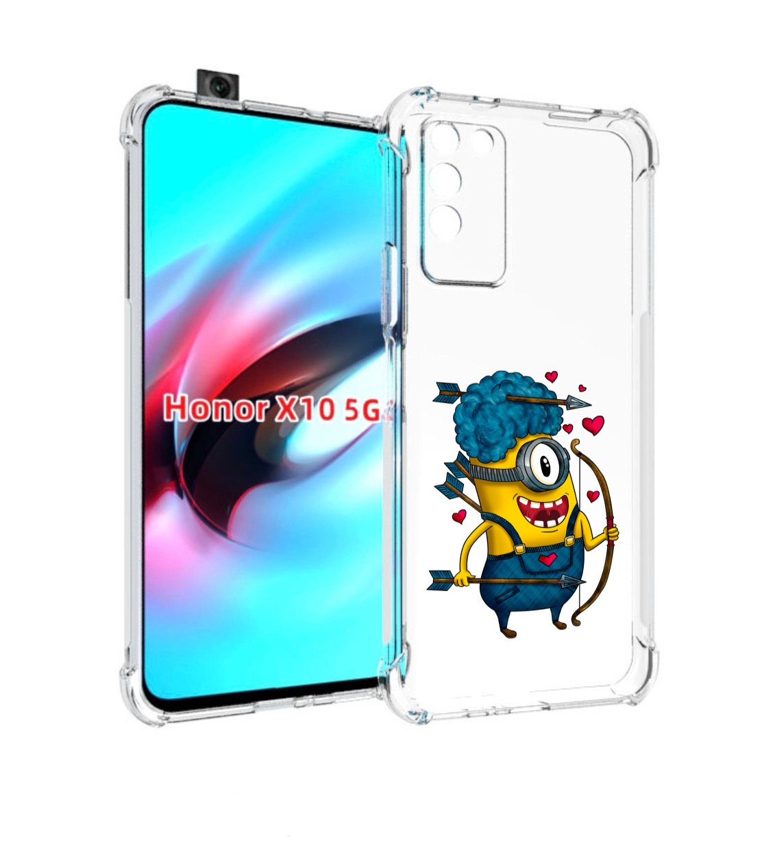 

Чехол MyPads Миньон купидон для Honor X10, Прозрачный, Tocco