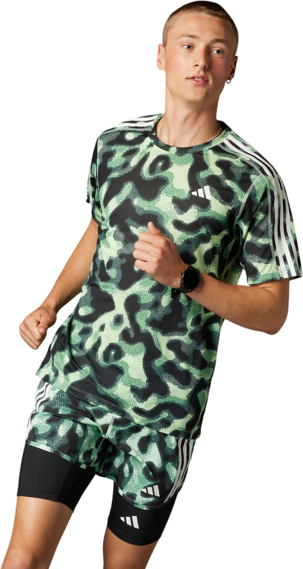 

Футболка мужская adidas OTR E AOP TEE зеленая S, Зеленый, OTR E AOP TEE