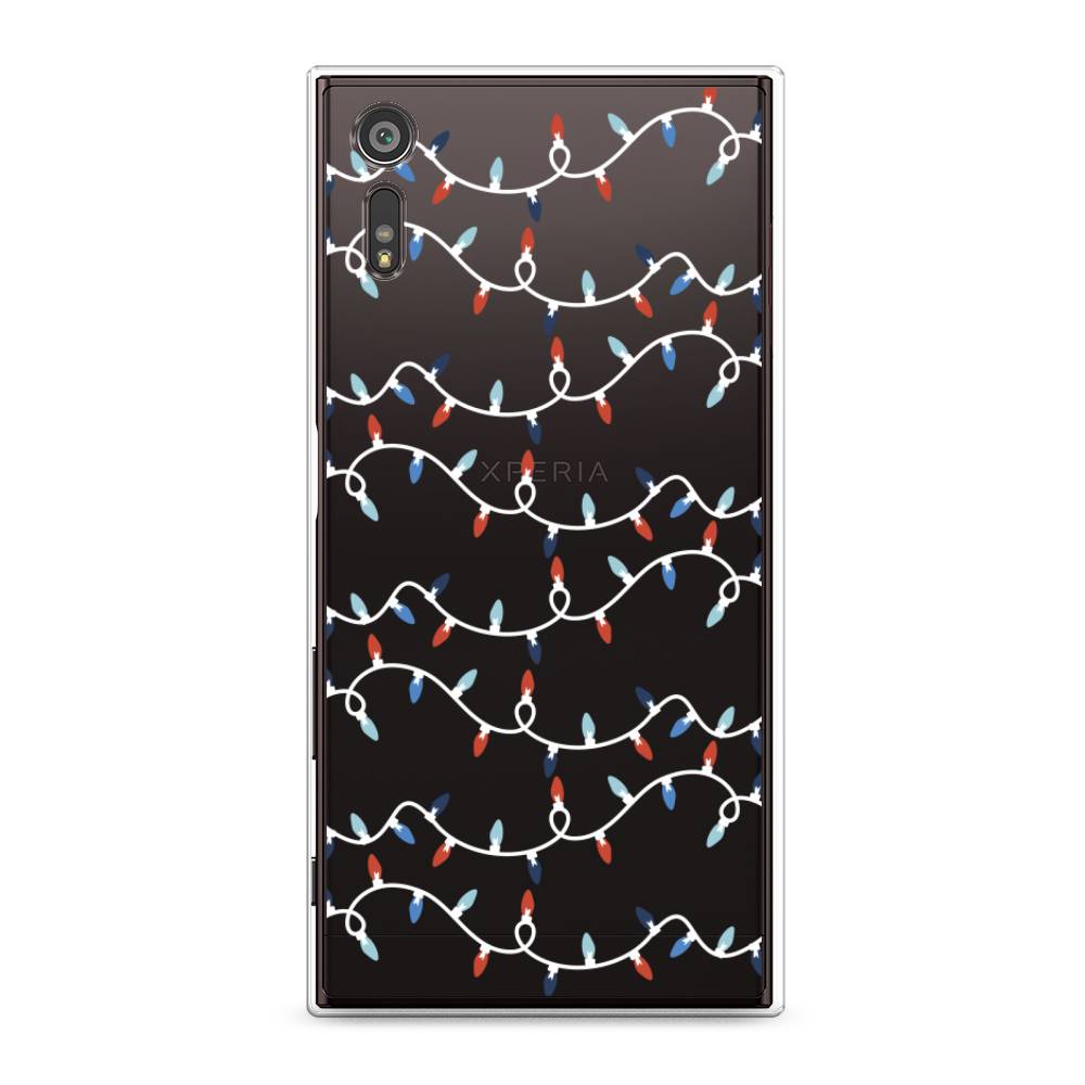 

Чехол для Sony Xperia XZ "Разноцветная гирлянда", Белый;красный;синий, 51450-5