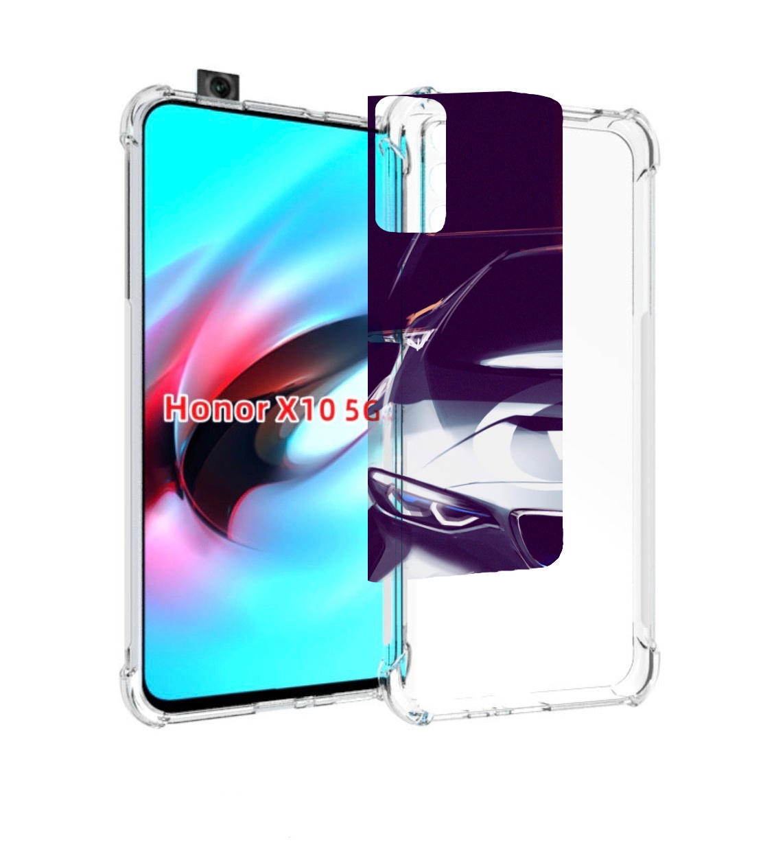 

Чехол MyPads Бэмвэ мужской для Honor X10, Прозрачный, Tocco