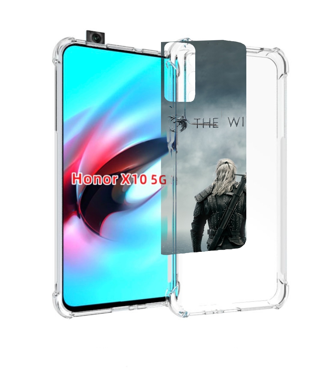 

Чехол MyPads Ведьмак-2 для Honor X10, Прозрачный, Tocco