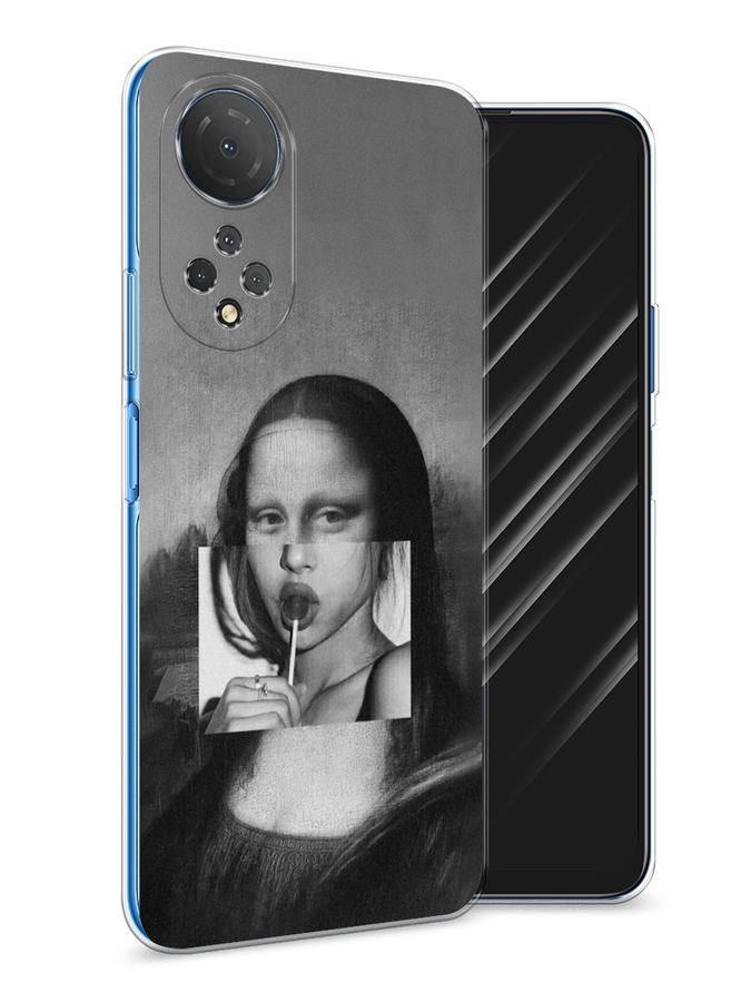 

Чехол Awog на Honor X7 2022 "Mona Lisa sucking lollipop", Разноцветный, 6108850-9