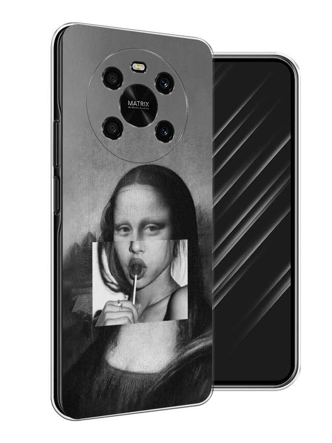 

Чехол Awog на Honor X9 4G/Magic4 Lite 4G "Mona Lisa sucking lollipop", Разноцветный, 6108150-9