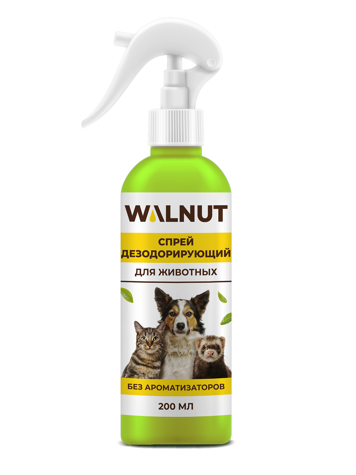 

Спрей для собак Walnut дезодорирующий, 200 мл, WLN0536