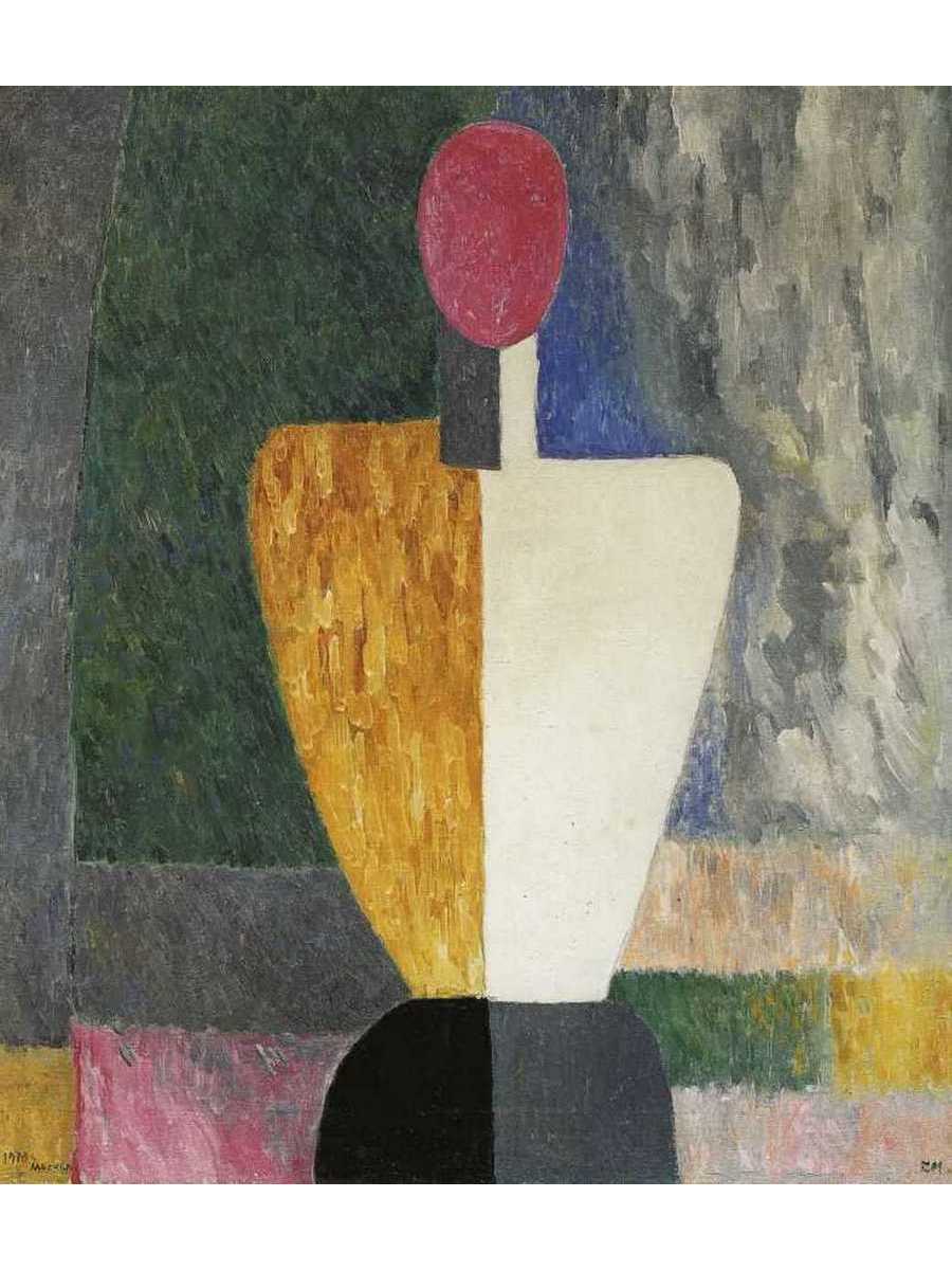 

Постер DRABS A2 Малевич Казимир Северинович Торс фигура с розовым лицом