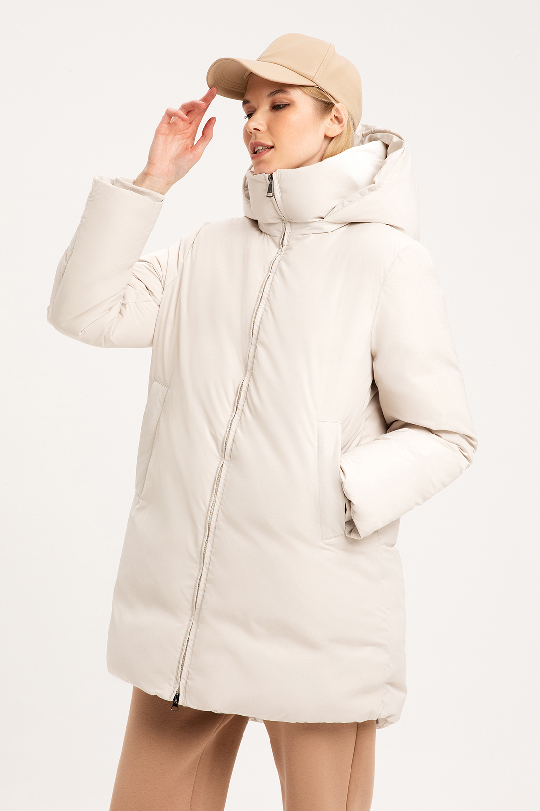 

Куртка женская Baon B0022501 бежевая 2XL, B0022501