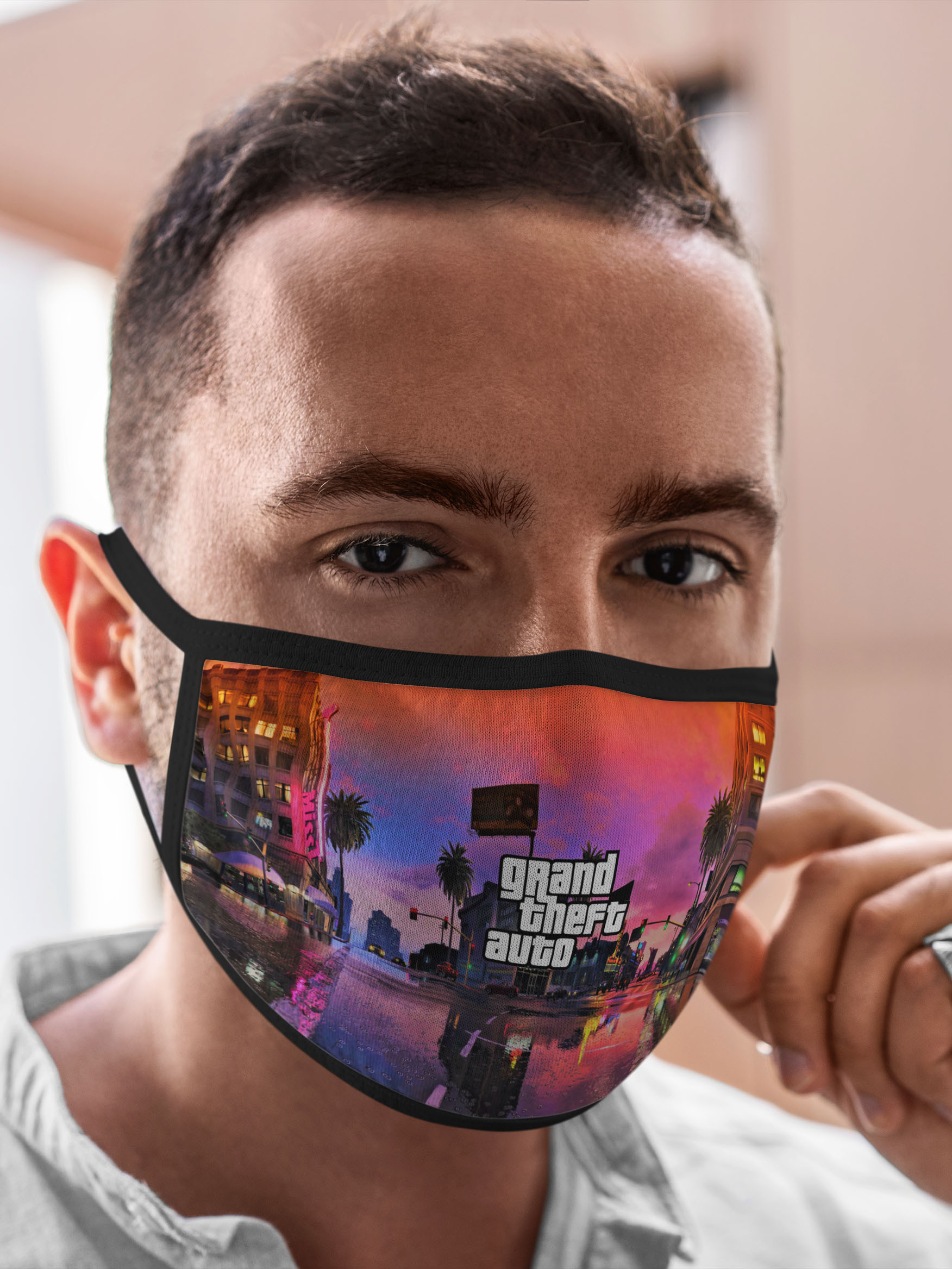 

Многоразовая маска унисекс Burnettie Gta Grand Theft Auto V, Разноцветный, Gta Grand Theft Auto V