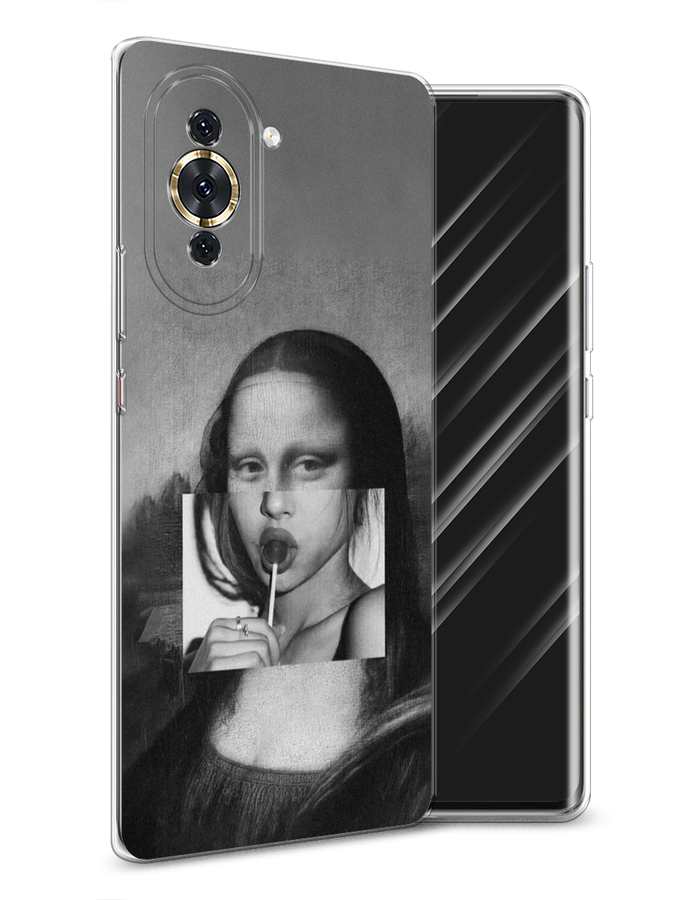 

Чехол Awog на Huawei Nova 10 "Mona Lisa sucking lollipop", Разноцветный, 6108950-9