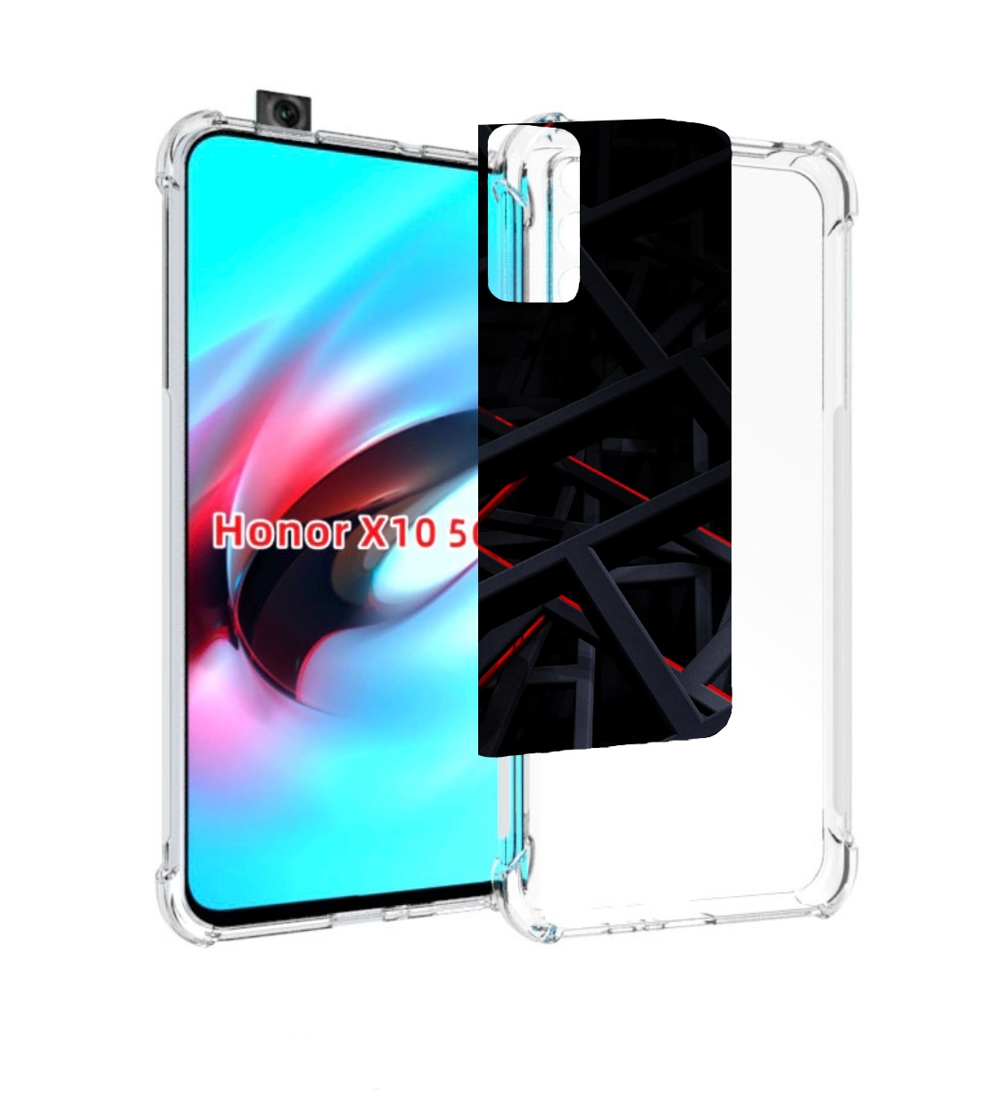 

Чехол MyPads Геометрия для Honor X10, Прозрачный, Tocco