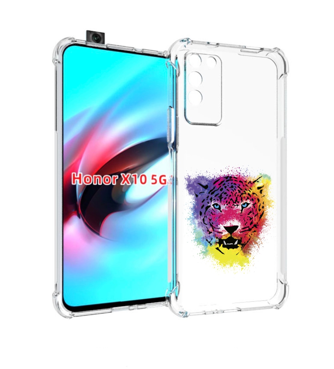 

Чехол MyPads Гепард для Honor X10, Прозрачный, Tocco