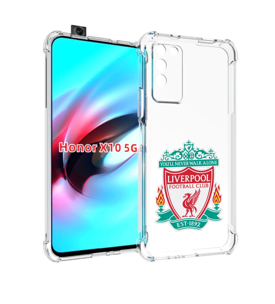 

Чехол MyPads Герб-Ливерпуля для Honor X10, Прозрачный, Tocco
