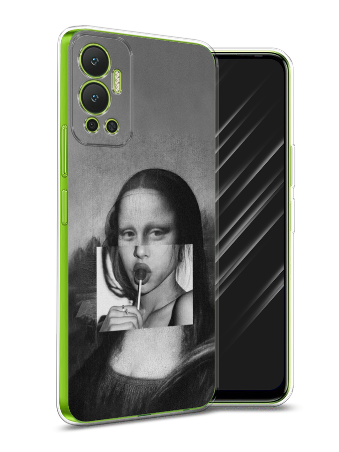 

Чехол Awog на Infinix Hot 12 "Mona Lisa sucking lollipop", Разноцветный, 3101350-9