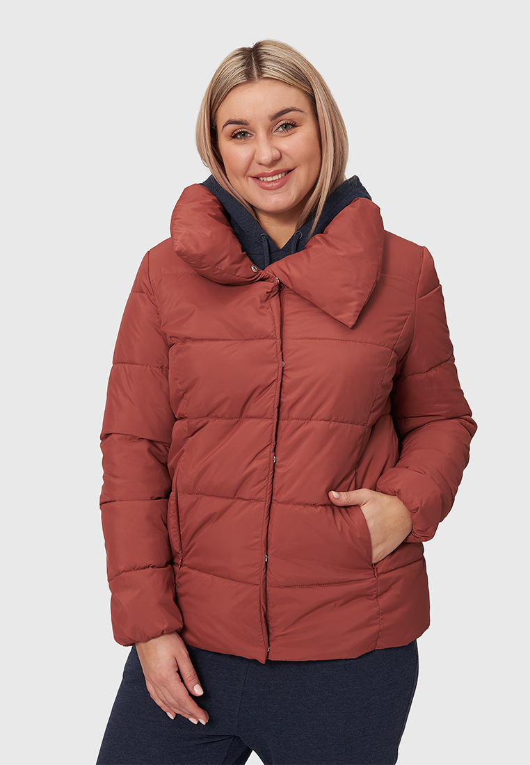 

Куртка женская Modis M211W00270 коричневая 4XL, M211W00270