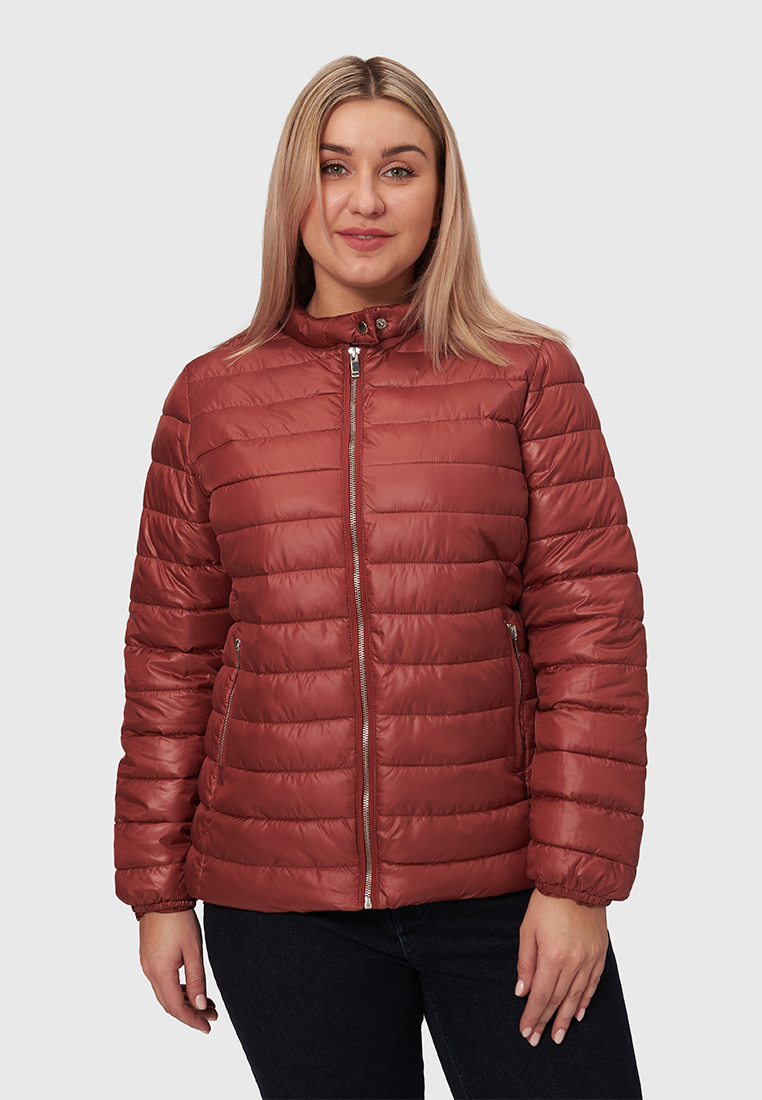 

Куртка женская Modis M211W00402A703F бордовая 4XL