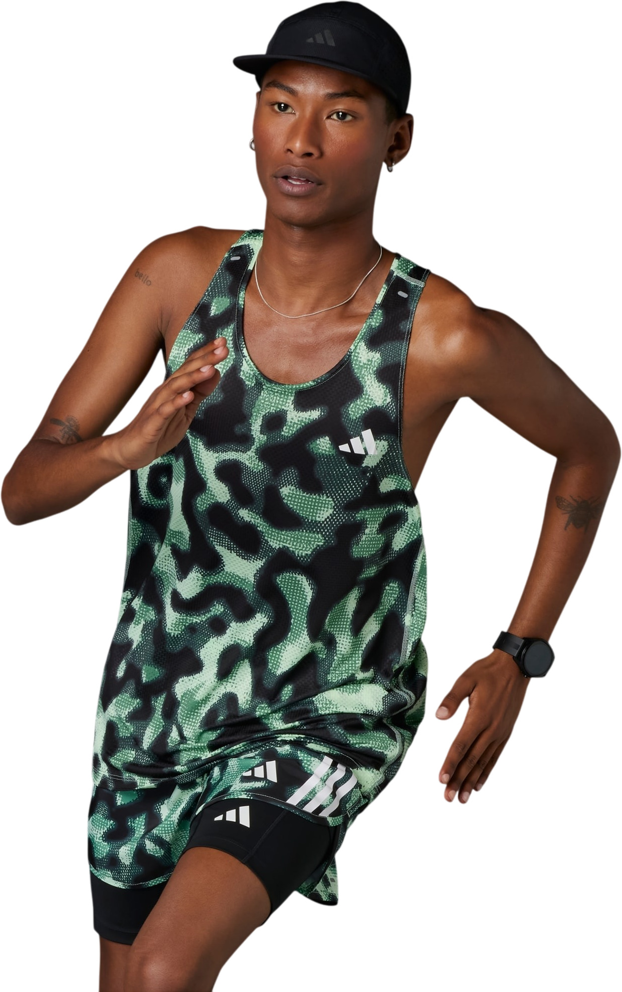 

Майка мужская adidas OTR E AOP SNG зеленая M, Зеленый, OTR E AOP SNG
