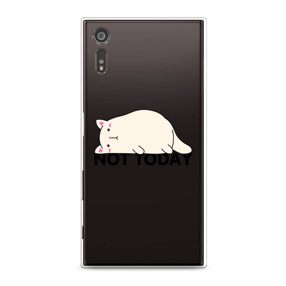 

Чехол для Sony Xperia XZ "Cat not today", Белый;розовый;черный, 51450-1