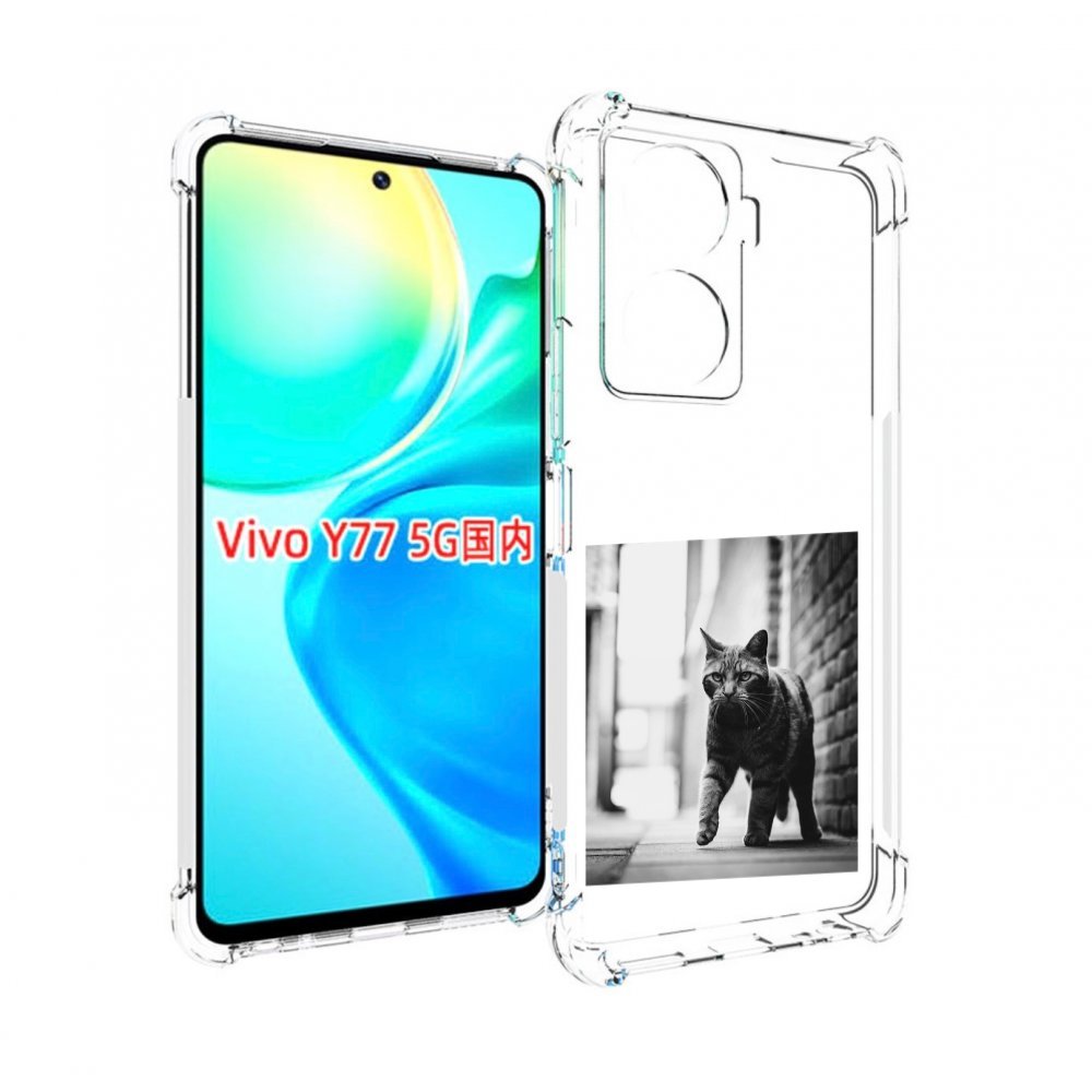 

Чехол MyPads Важный-кот для Vivo Y77 5G, Прозрачный, Tocco