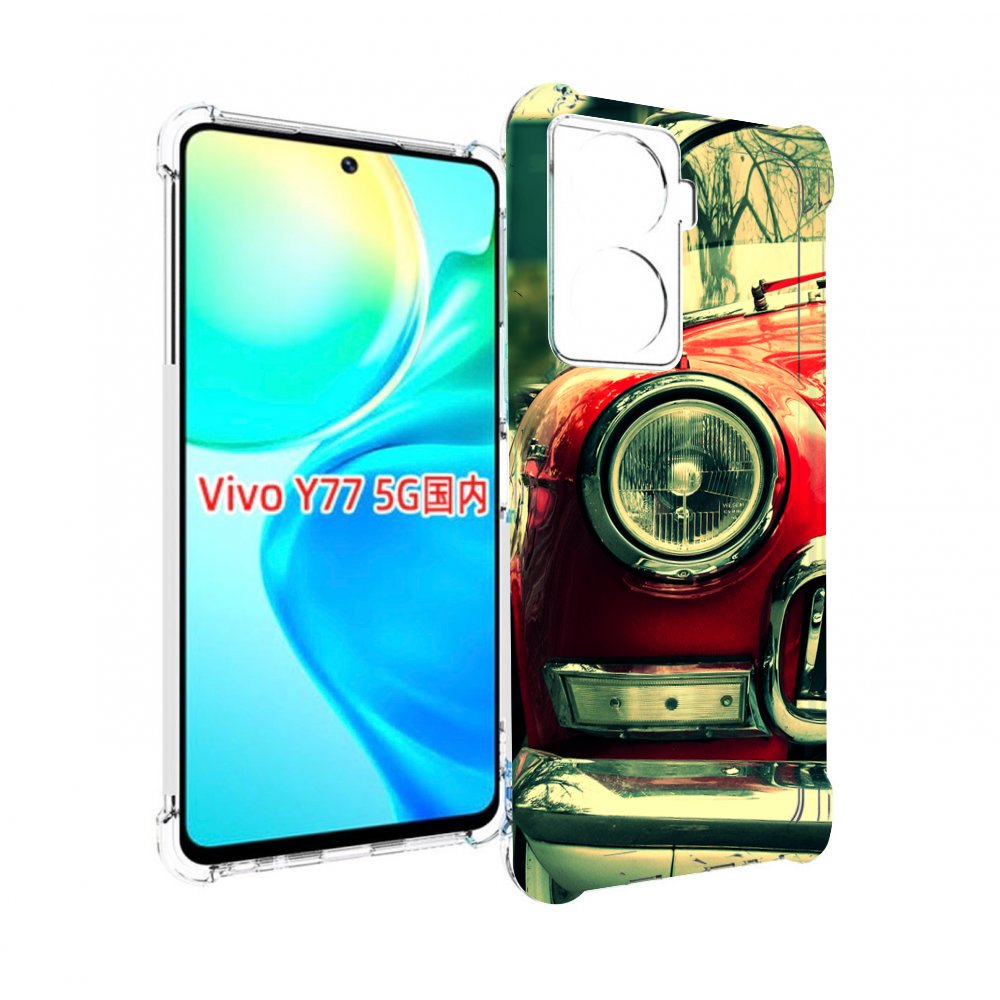 

Чехол MyPads Винтажная-машина мужской для Vivo Y77 5G, Прозрачный, Tocco