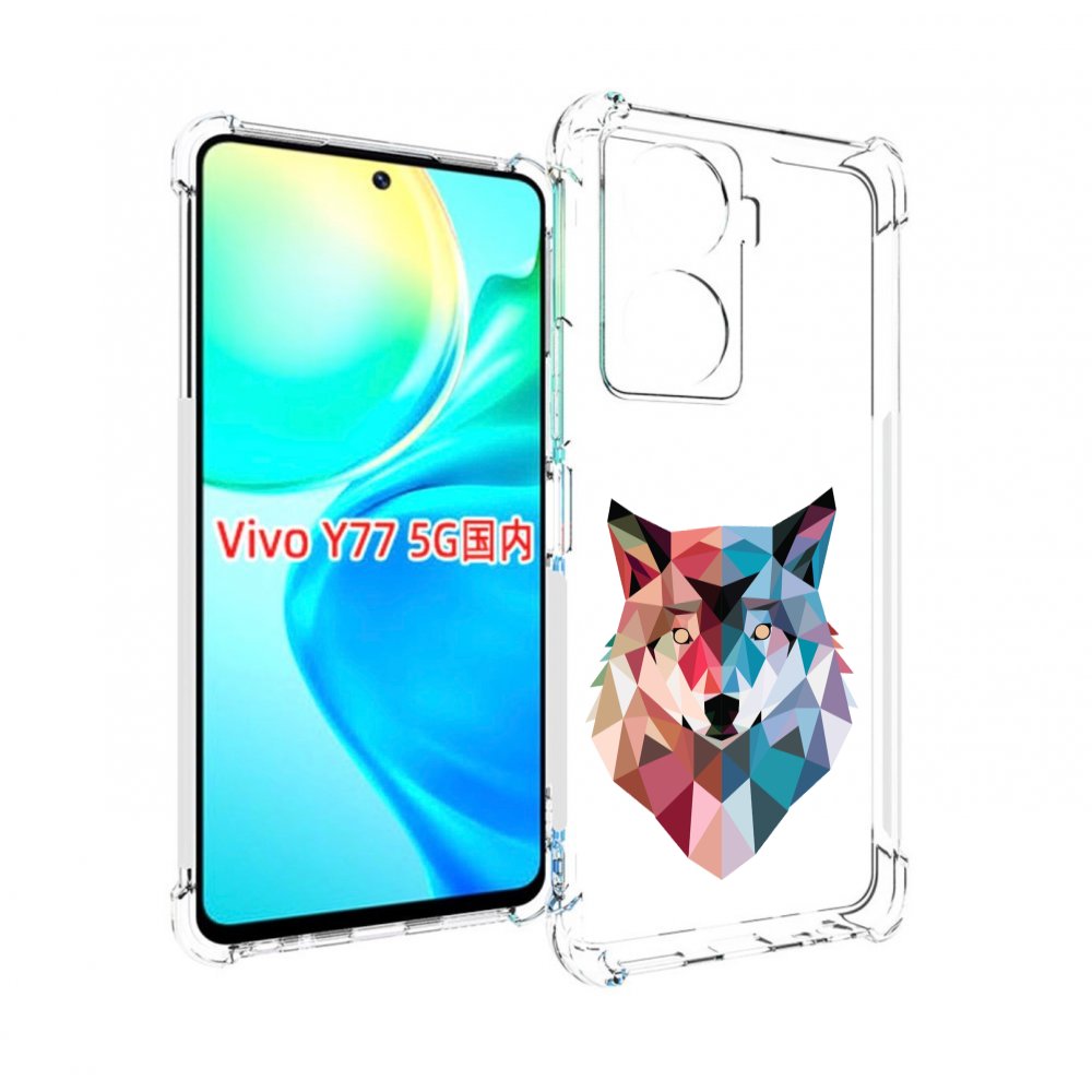 

Чехол MyPads Геометрический-волк для Vivo Y77 5G, Прозрачный, Tocco
