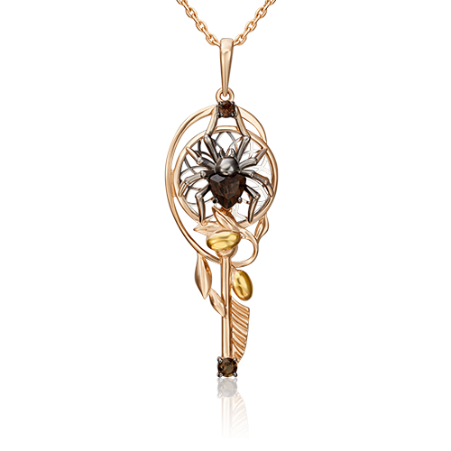 фото Подвеска из золота с раухтопазом platina jewelry 03-3218-00-202-1111-75_0
