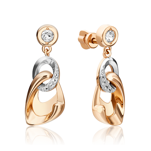 

Серьги-подвески из красного золота с топазом PLATINA jewelry 02-4845-00-201-1111_0, 02-4845-00-201-1111_0