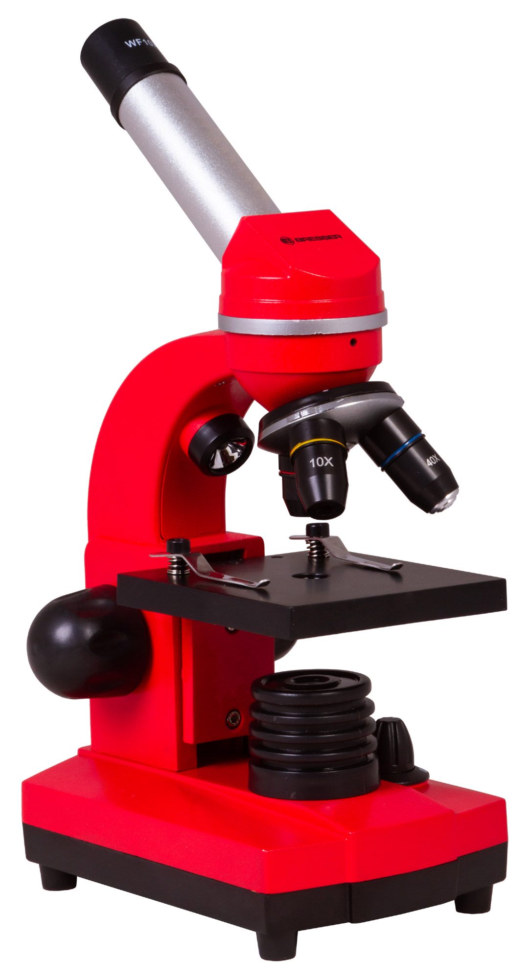 Микроскоп Bresser Junior Biolux SEL 40–1600x, красный 74320 микроскоп стереоскопический bresser science etd 201 8–50x trino