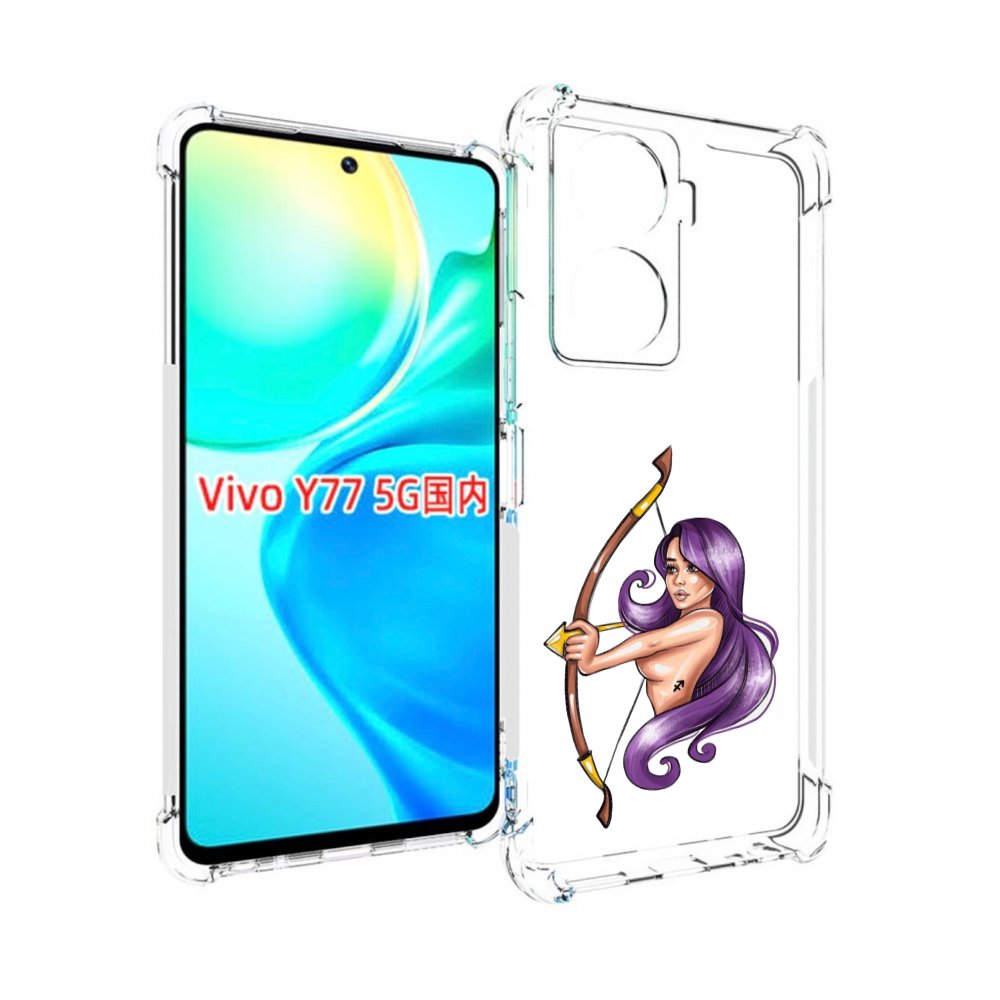 

Чехол MyPads Девушка-Стрелец женский для Vivo Y77 5G, Прозрачный, Tocco