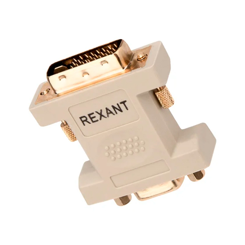 Кабель Rexant DVI-I - VGA вилка-розетка м (17-6821) серый