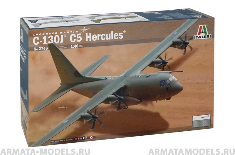 фото 2746ит самолет с-130j c5 hercules italeri