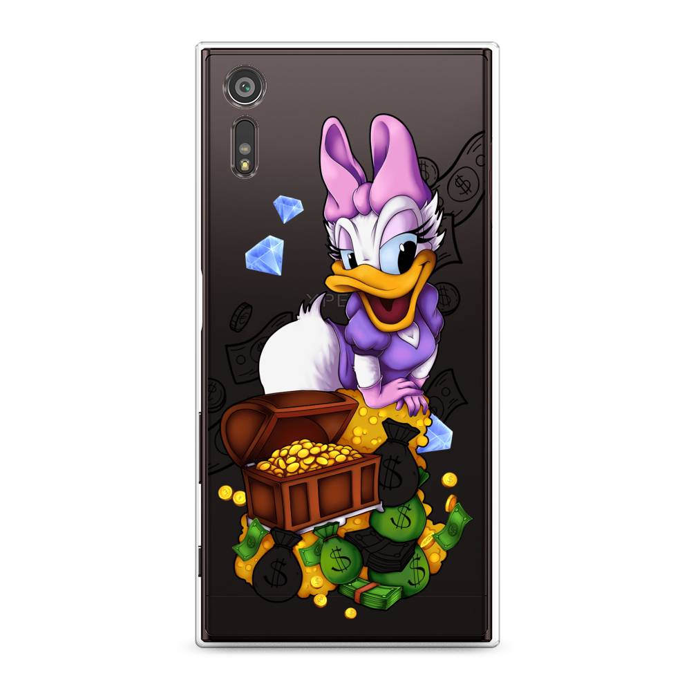 

Чехол на Sony Xperia XZ "Rich Daisy Duck", Коричневый;белый;фиолетовый, 51450-6