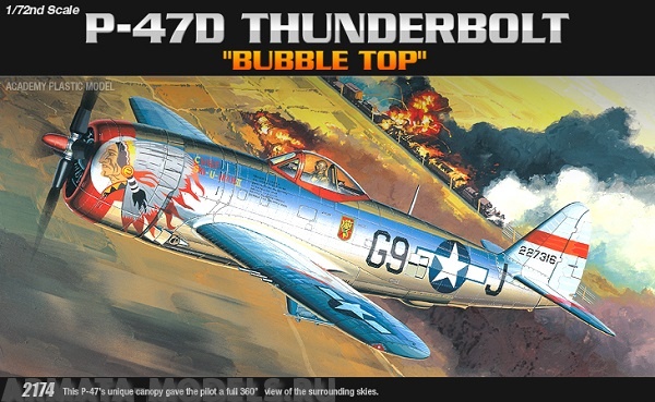 

12491 Самолет P-47D BUBBLE-TOP