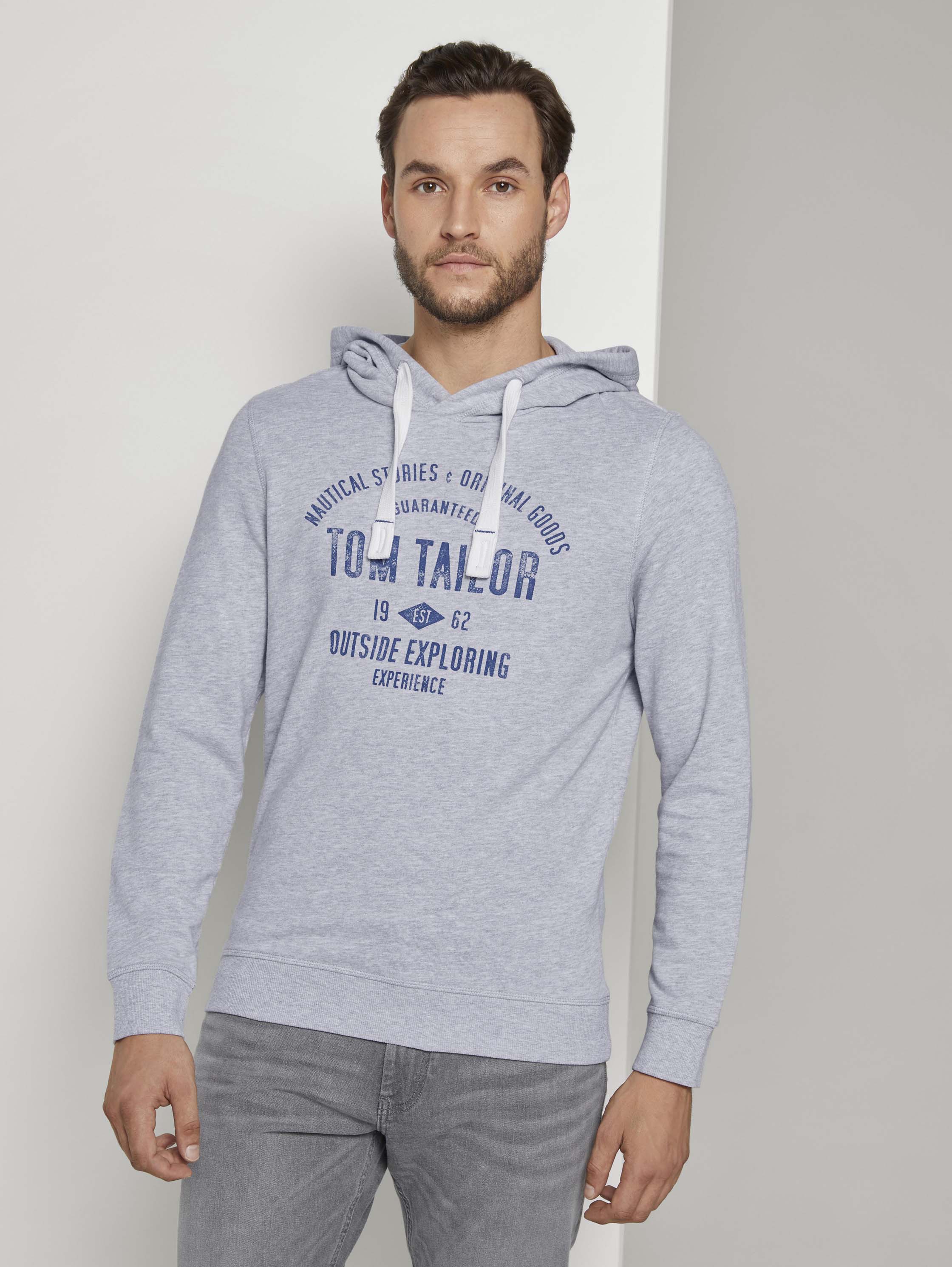 

Толстовка мужская TOM TAILOR 1020918 серая XXXL, 1020918