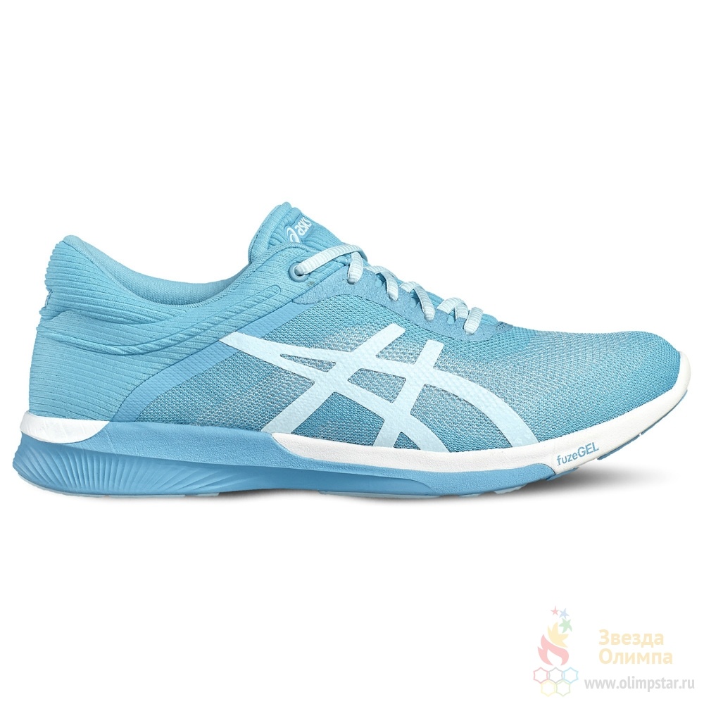 фото Кроссовки женские asics fuzex rush бирюзовые 6 us