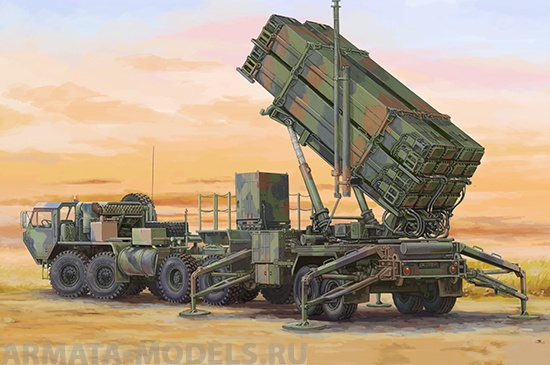 

07157P Армейский тягач M983 HEMTT с П/У M901 MIM-104F Patriot
