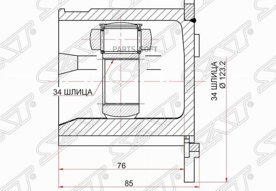 

SAT Шрус внутренний AUDI A4 01-08/A6 99-11/A8 02-10