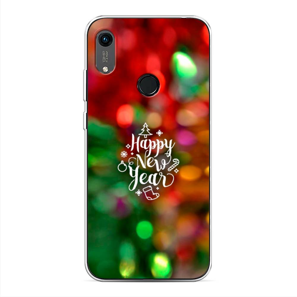 

Чехол на Huawei Y6 2019/Honor 8a/8a Pro/Y6s "Новый Год на елке", Зеленый;красный;желтый, 68750-5