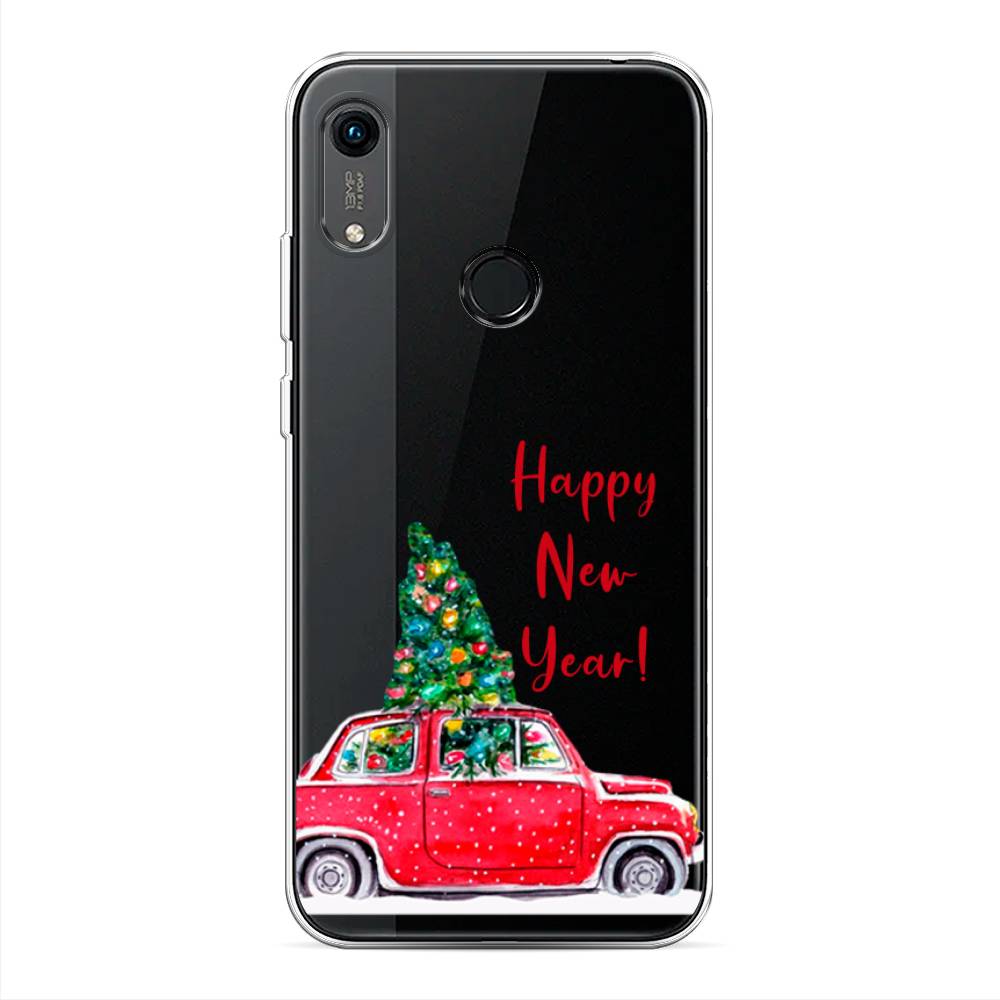 

Чехол на Huawei Y6 2019/Honor 8a/8a Pro/Y6s "Happy New Year", Красный;зеленый, 68750-5