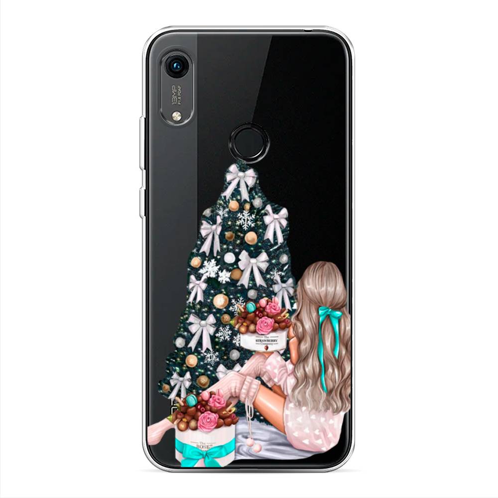 

Чехол на Huawei Y6 2019/Honor 8a/8a Pro/Y6s "New Year", Зеленый;бежевый;голубой, 68750-5