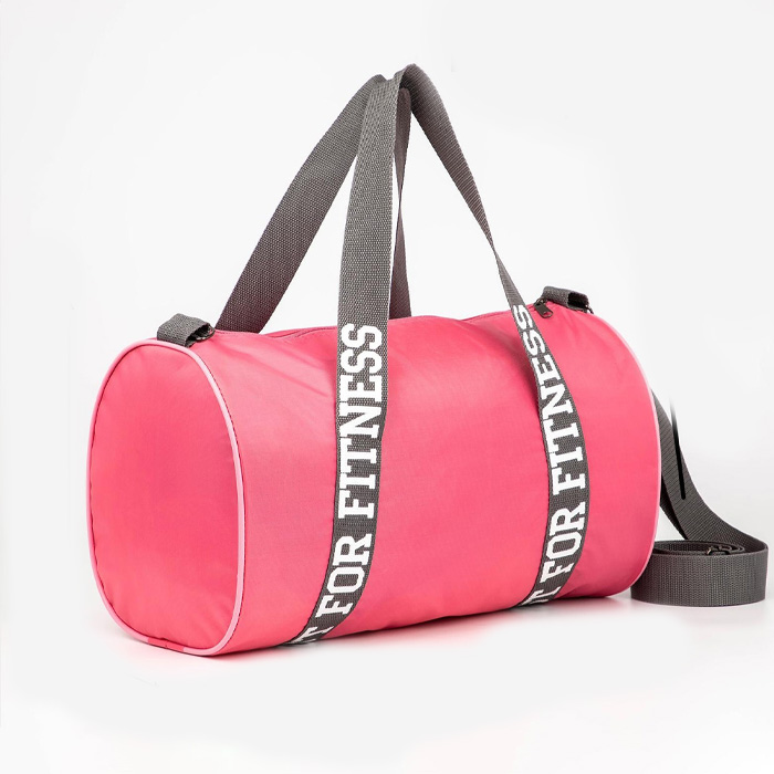 Сумка спортивная Just for fitness на молнии, цвет розовый