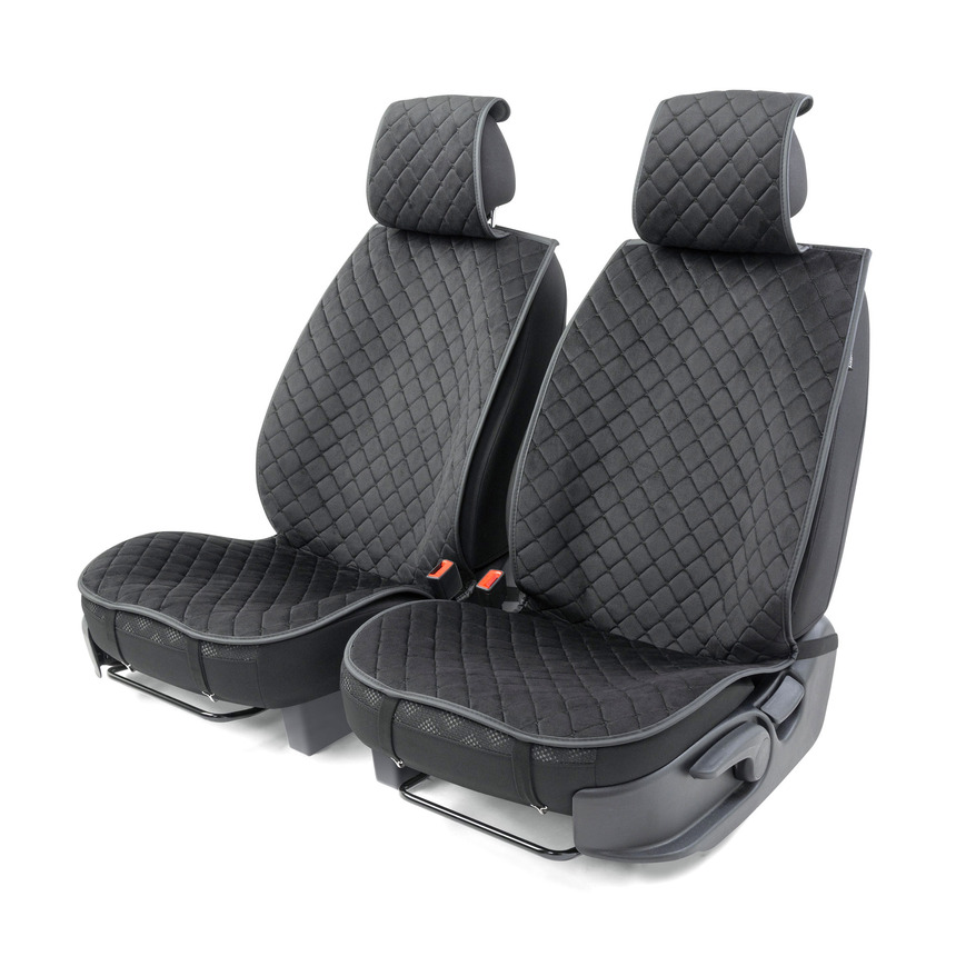 

Накидки на передние сиденья Car Performance 2 шт., алькантара CUS-1012 BK/BK, Черный
