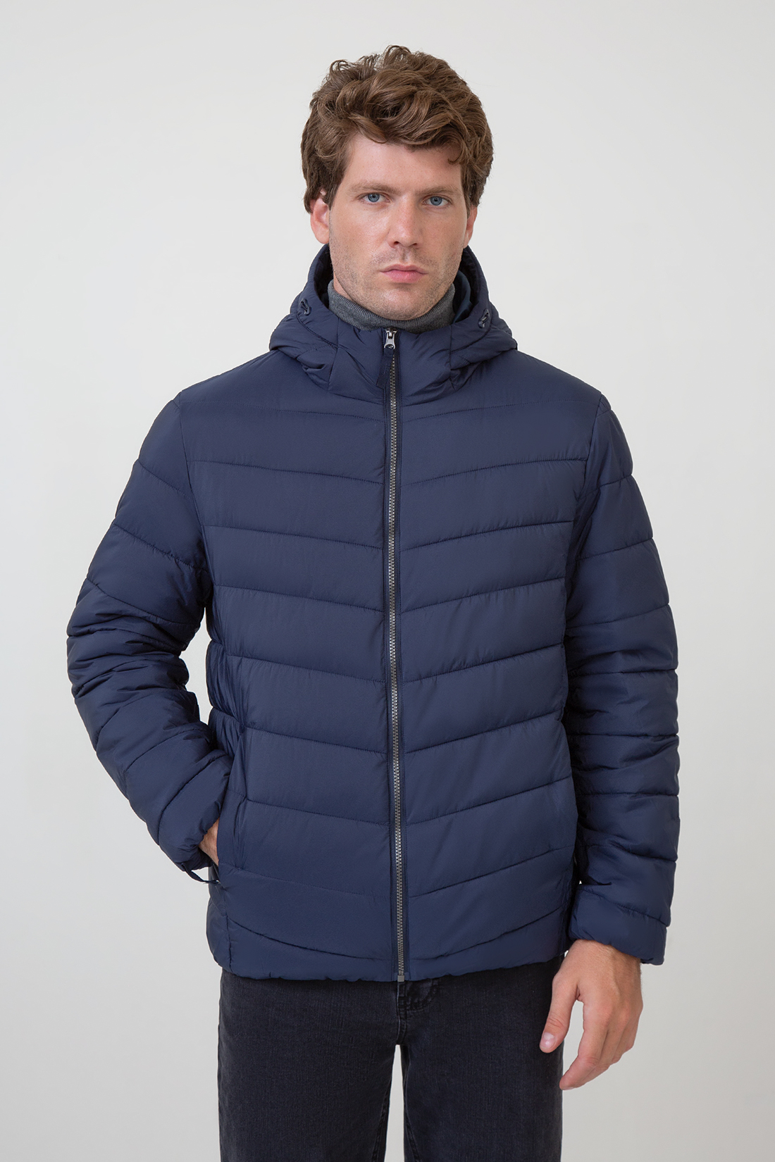 

Зимняя куртка мужская Baon B5323501 синяя XXL, Синий, B5323501