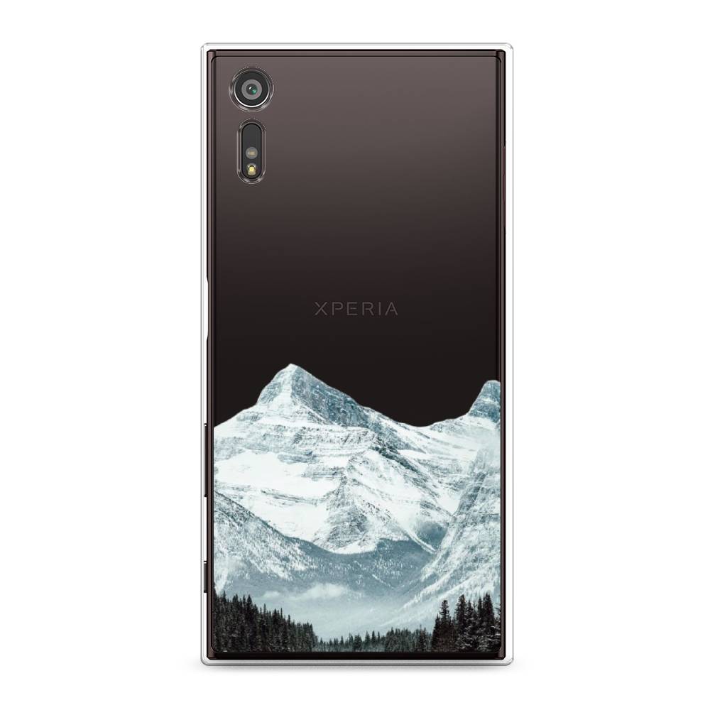 

Чехол для Sony Xperia XZ "Горы арт 1", Белый;зеленый, 51450-2