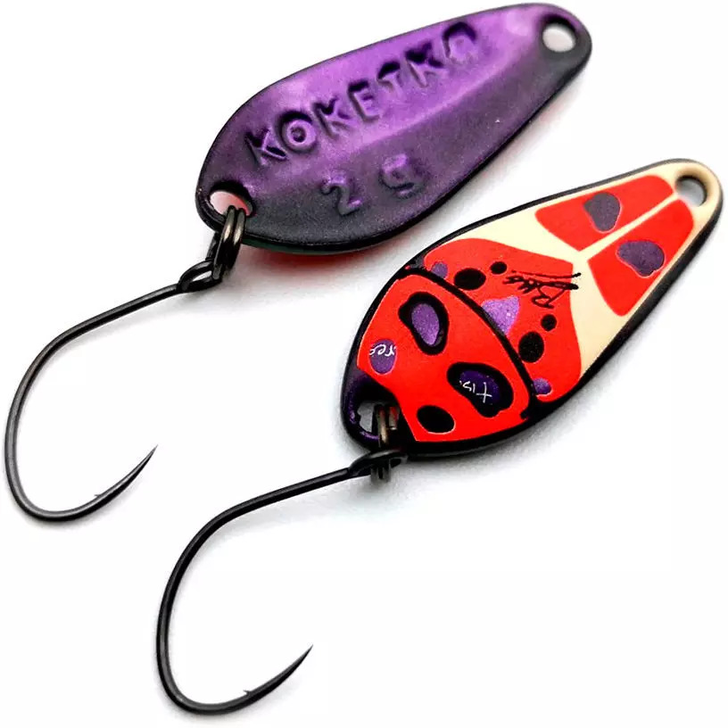 

Блесна Koketka BS11 3г, Красный;фиолетовый, Koketka BS11