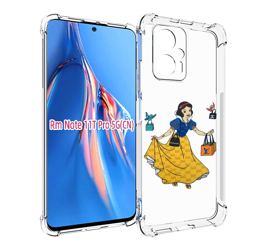 

Чехол MyPads модная-принцесса женский для Xiaomi Redmi Note 11T Pro / 11T Pro Plus / Po..., Прозрачный, Tocco