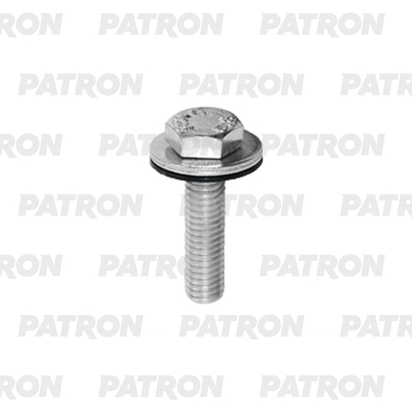 

PATRON P37-2944T Винт металлический с шайбой, универсальный M6x25x16mm 10шт